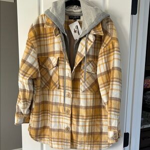 Central Park West Coco plaid Dickie Shacket